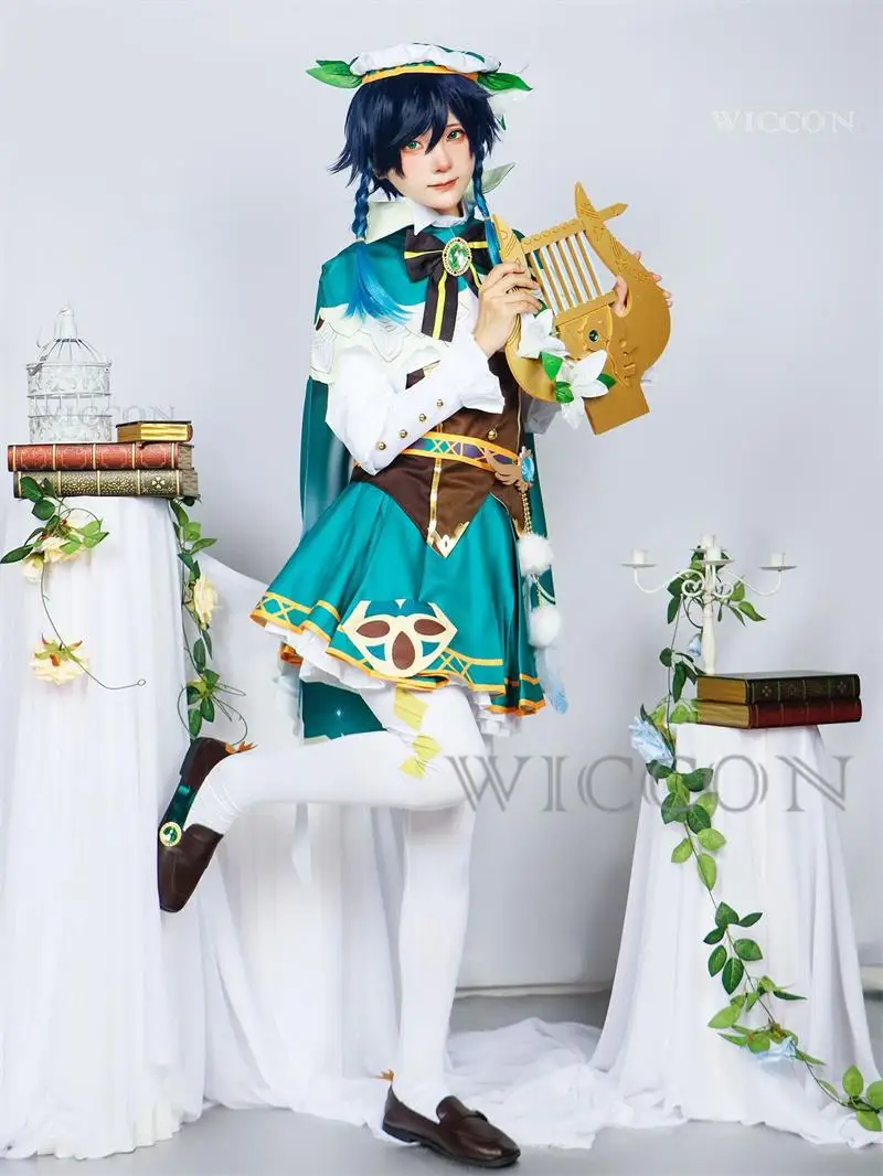 Genshin Impact Venti Костюм Косплей для Хэллоуина Карнавальный
