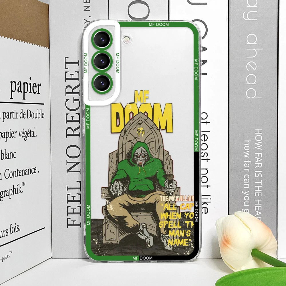 Модный прозрачный чехол для телефона MF DOOM Hot Singer Samsung Galaxy S25 S24 S20 S21 FE S22 Plus S23 Ultra 5G с
