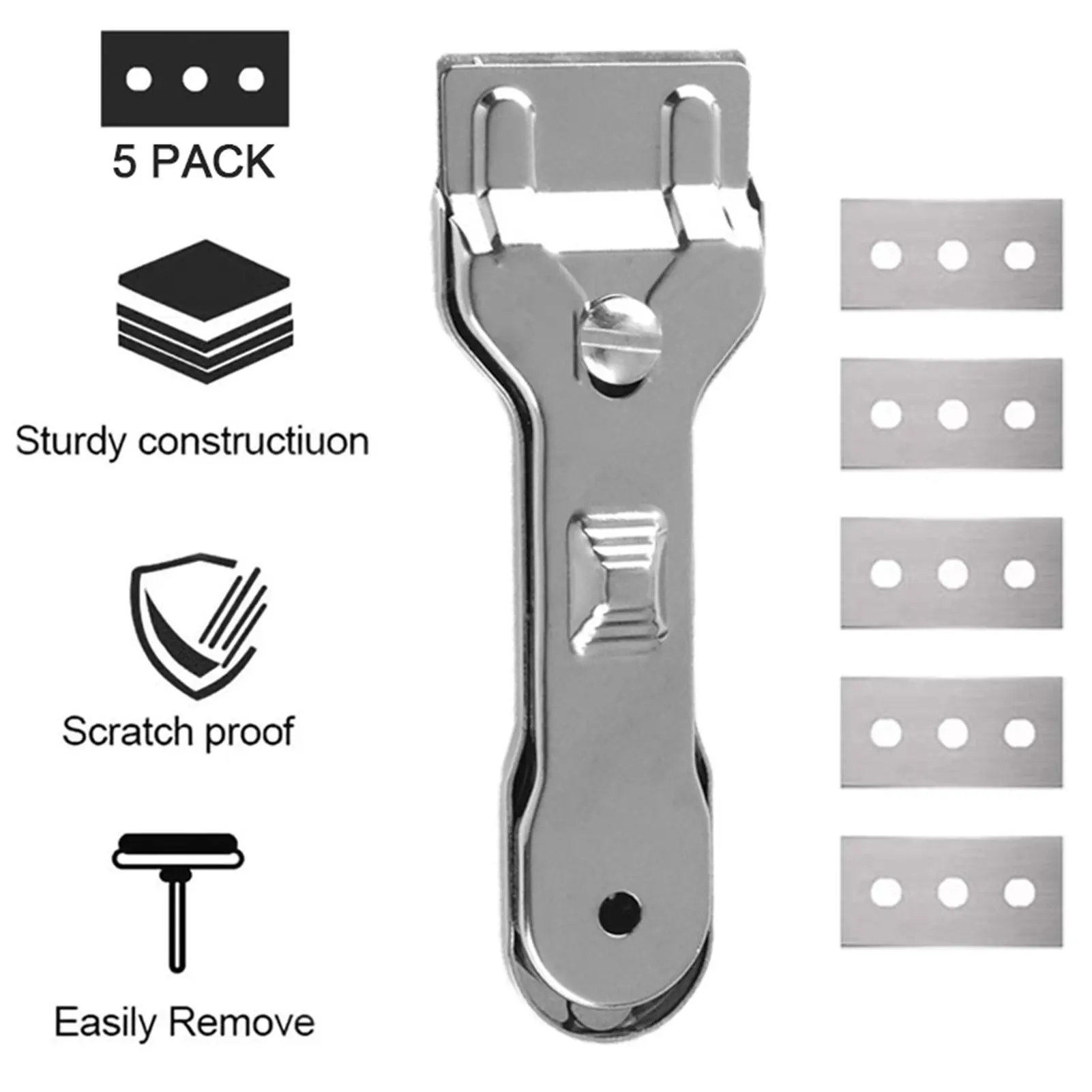 

Glass & Ceramic Hob Scraper Oven Cooker Hob Cleaner Cleaning Scraper With 10 Replacement Blades For Household Cleaning Tools New