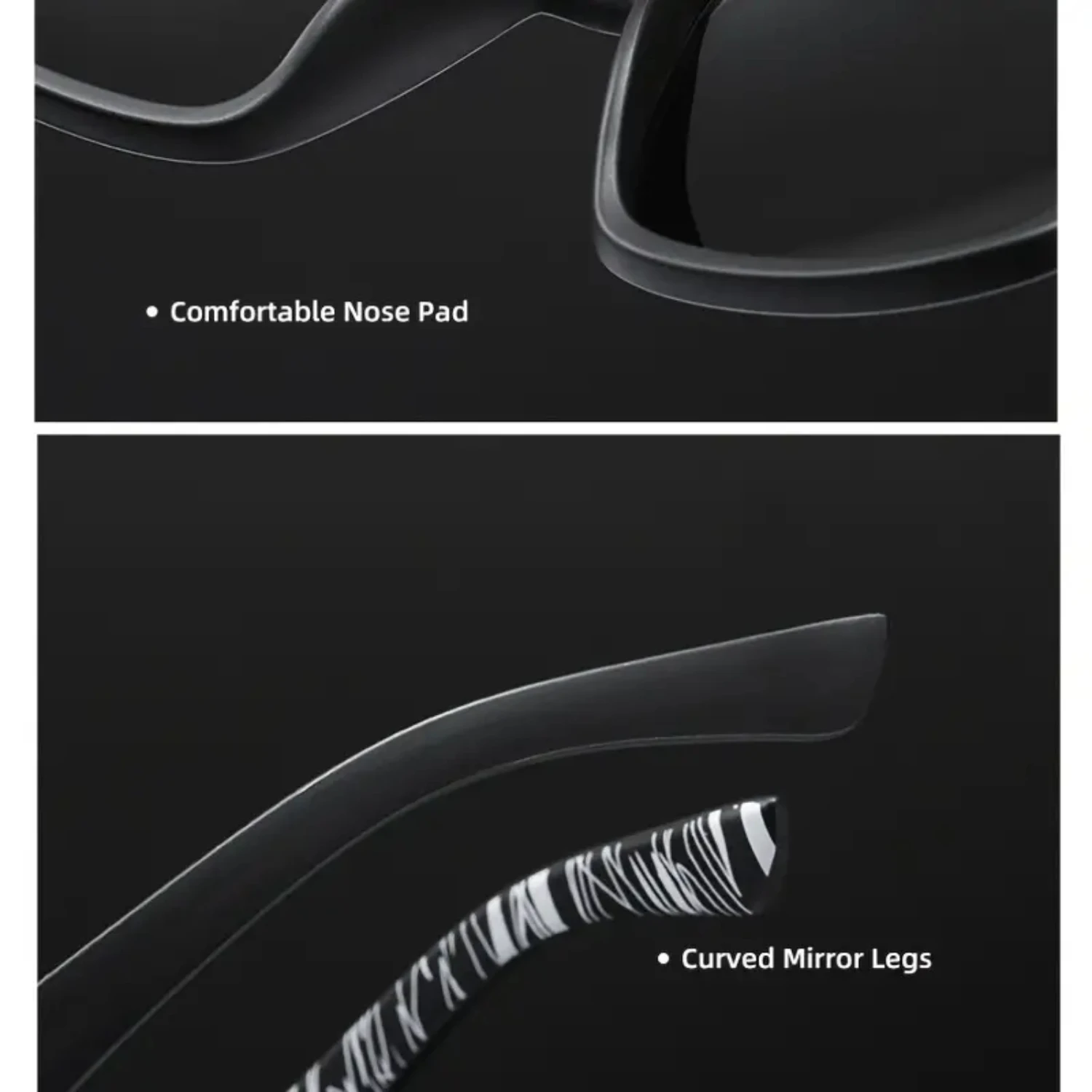 Классические стильные мужские солнцезащитные очки в поляризованной квадратной