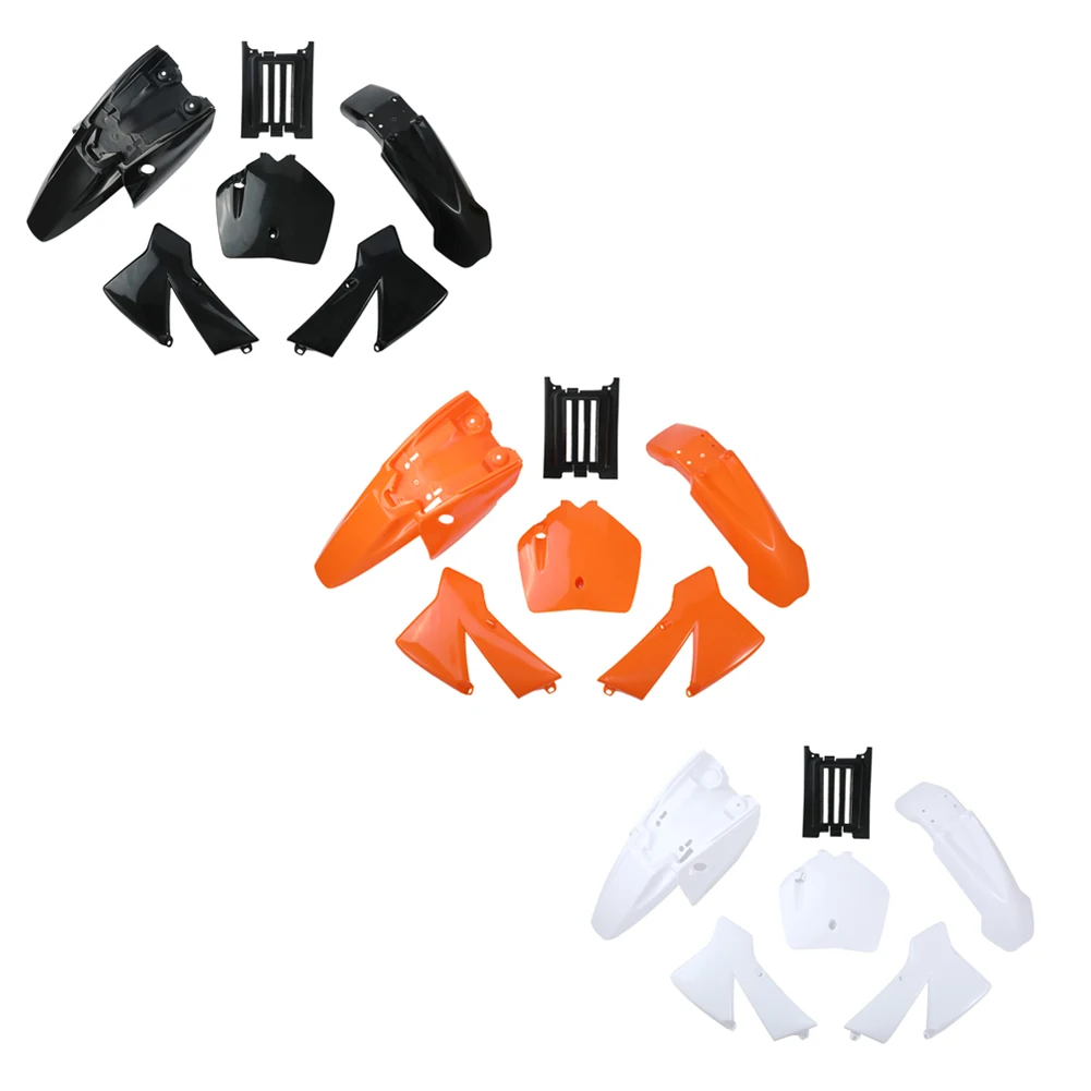 

Комплект пластиковых крыльев для SX 50CC 50 50SX, оранжевые, черные, белые, красные для маленьких грязевых питбайков старшего поколения, JR, SR