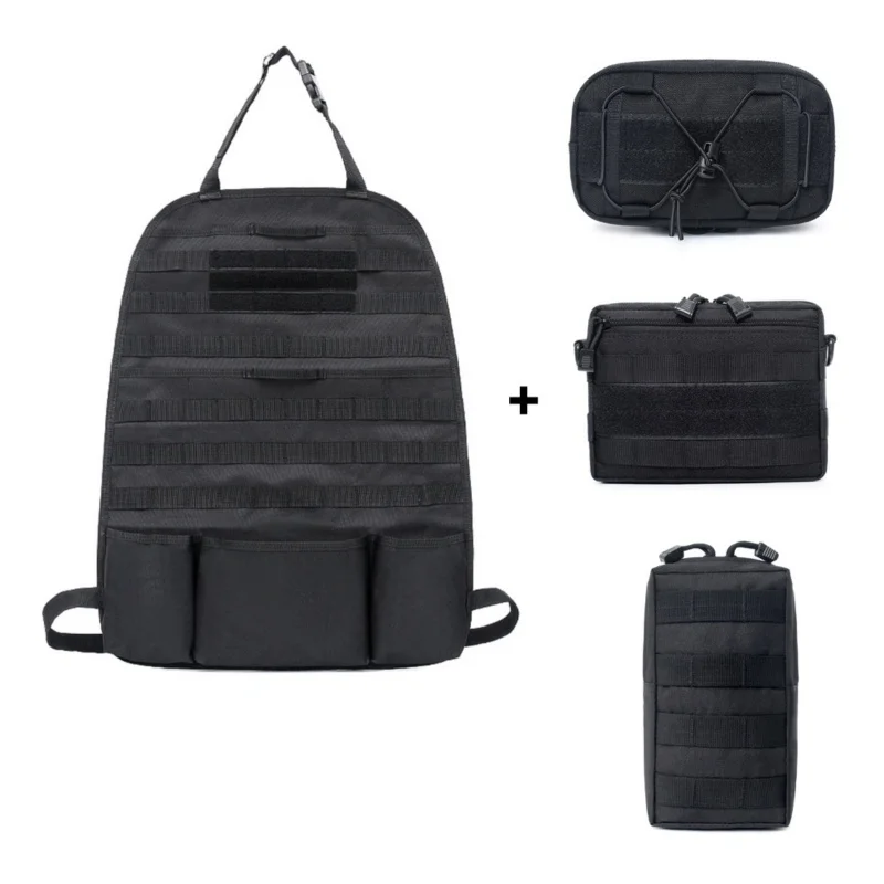 

Hunting Survival First Aid Bag Military EDC Pack 4PCS Outdoor SOS Pouch Horizontal Admin Pouch Compact EDC Tool Bag Backpack