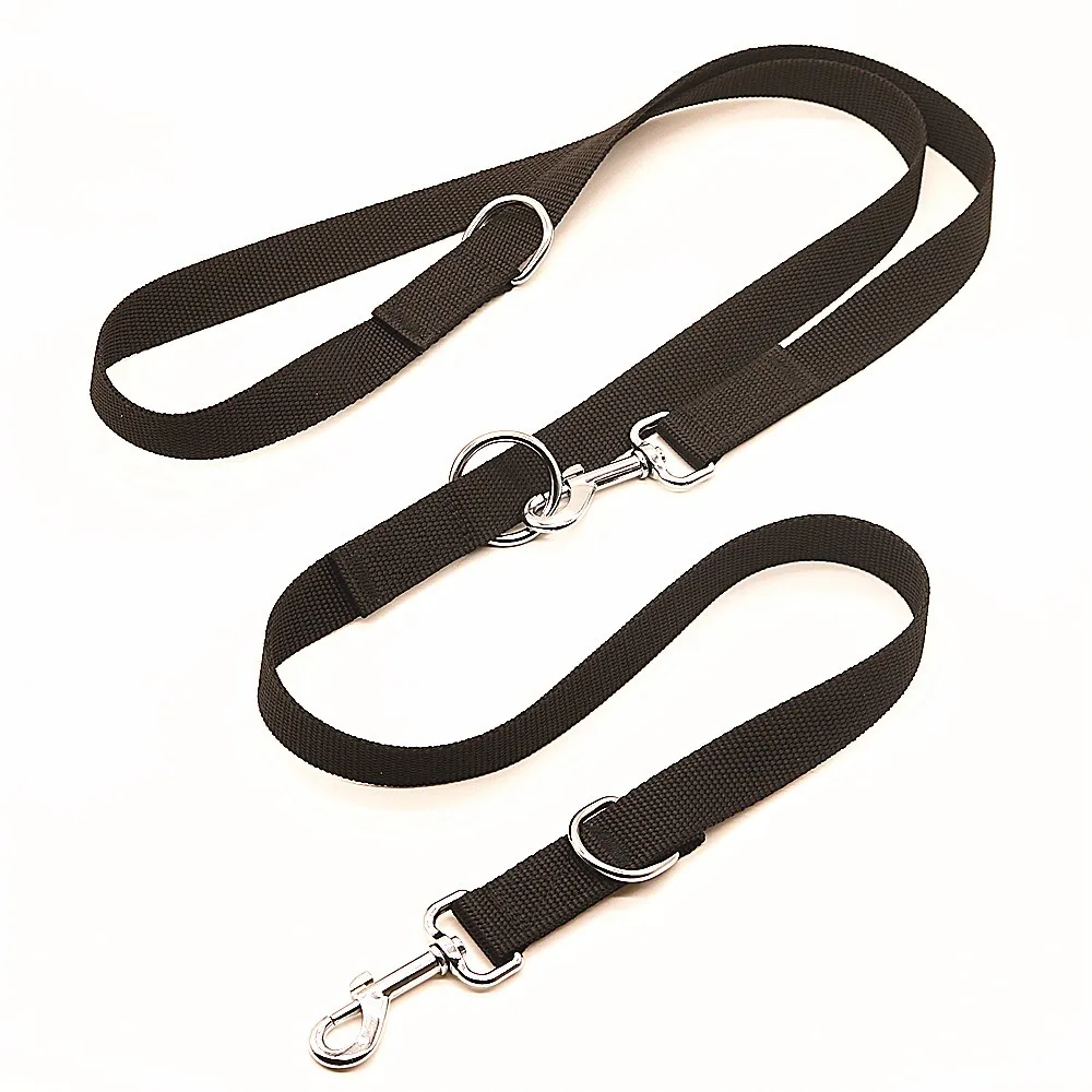 

Safety Leash Leashes Lead Style Leashes Ended Dog Training Adjustable Pet Chain Control Dog Police Dog Double Lead