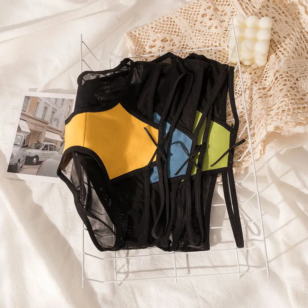 

Нижнее белье женское из хлопка, дышащее бесшовное нижнее белье со средней посадкой, тонкий пояс, в стиле пэчворк