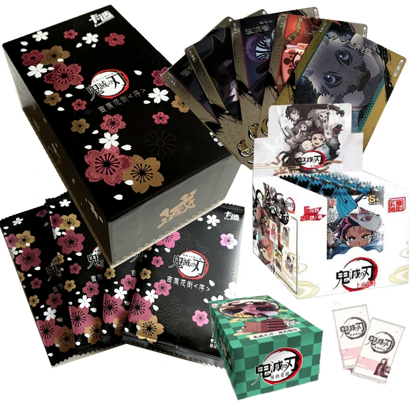 

Demon Slayer Limited collection card holder Kamado Nezuko Tanjirou anime figure collection card children's board game toys Gift