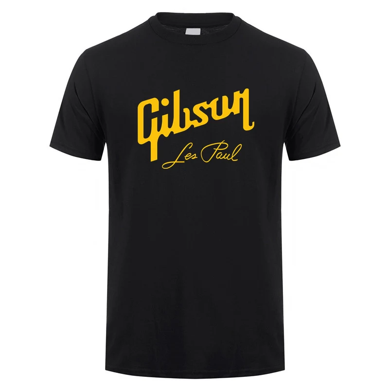 Футболка Guitar Gibson летняя Мужская хлопковая футболка с коротким рукавом Les Paul
