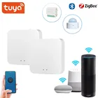 Сетчатый шлюз Tuya ZigBee, Wi-Fi Bluetooth для умного дома, Умный домашний хаб