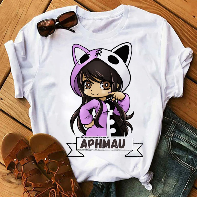

aphmau top tees men manga aesthetic print funny japanese top tees anime