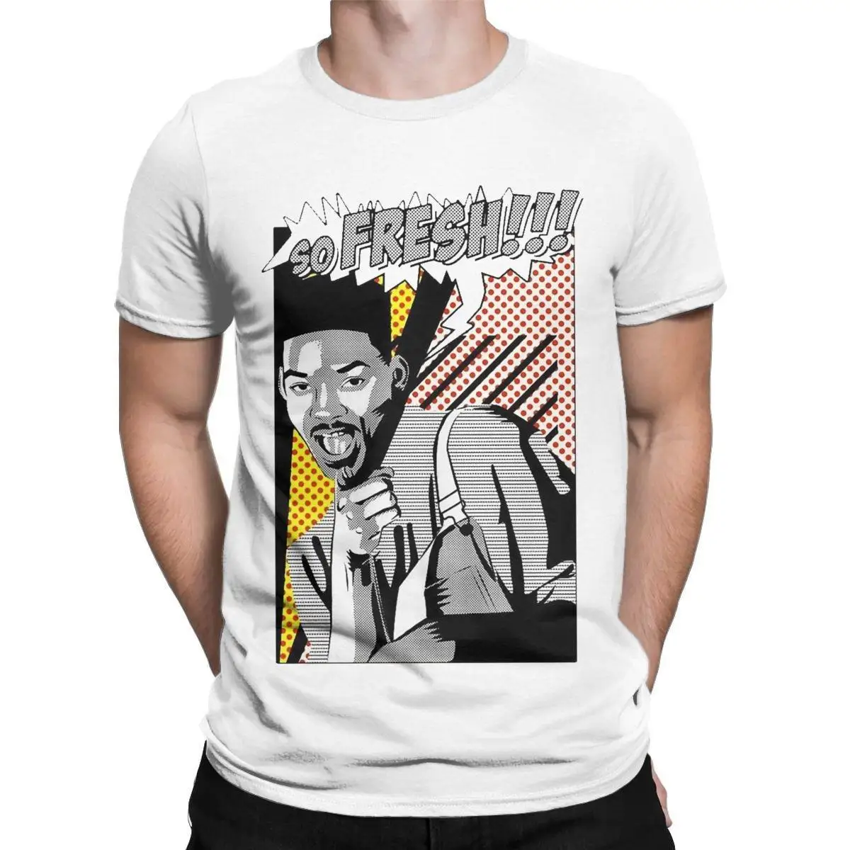 

Fresh Prince Will Smith T-Shirt Men Leisure 100% Cotton Tees Round Collar Short Sleeve T Shirt Gift Idea Tops