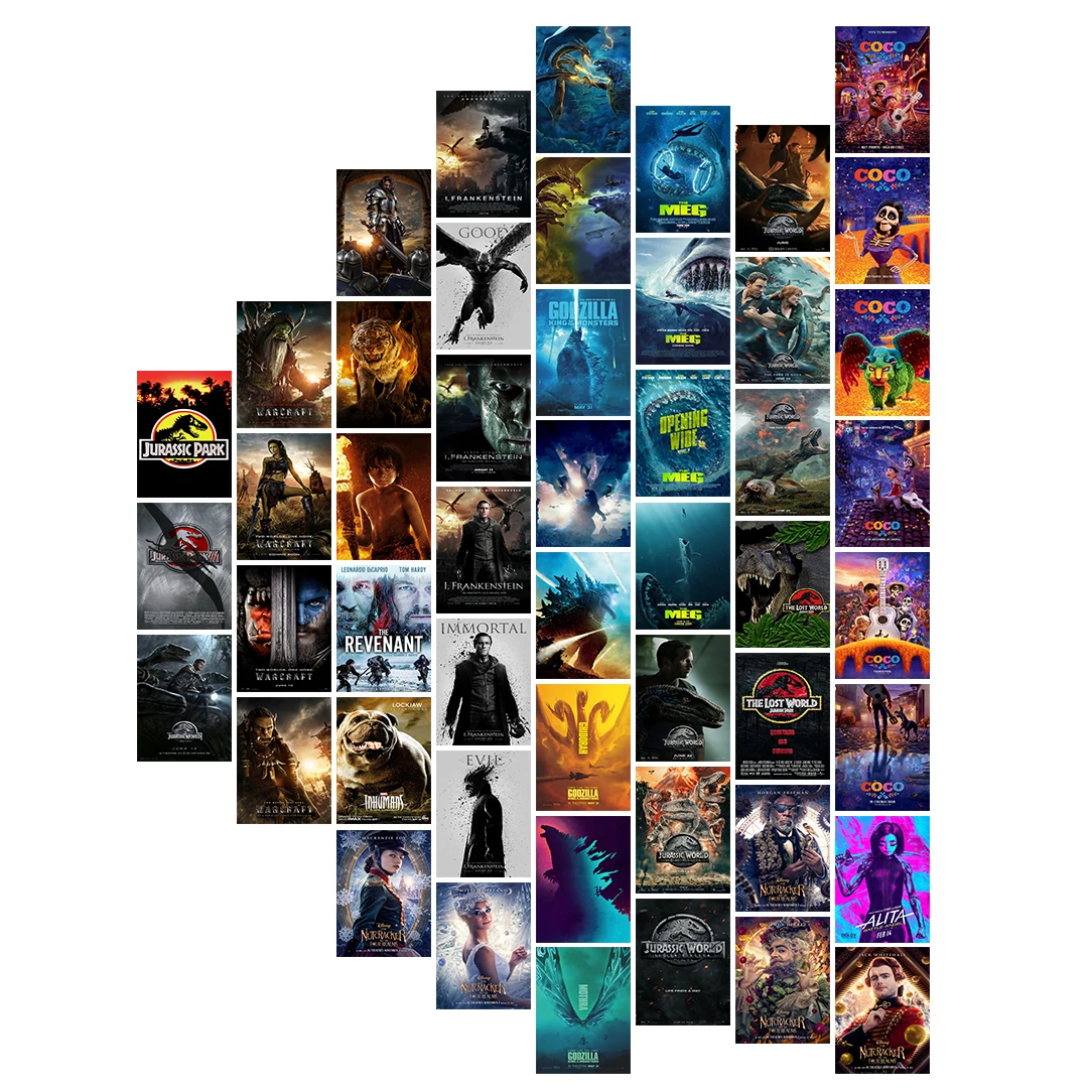 

50 Pcs Hot Art Classic Movie Coco Poster Postcard Photo Props Diy Collocation Wall Sticker Greeting Card Bedroom Decoration