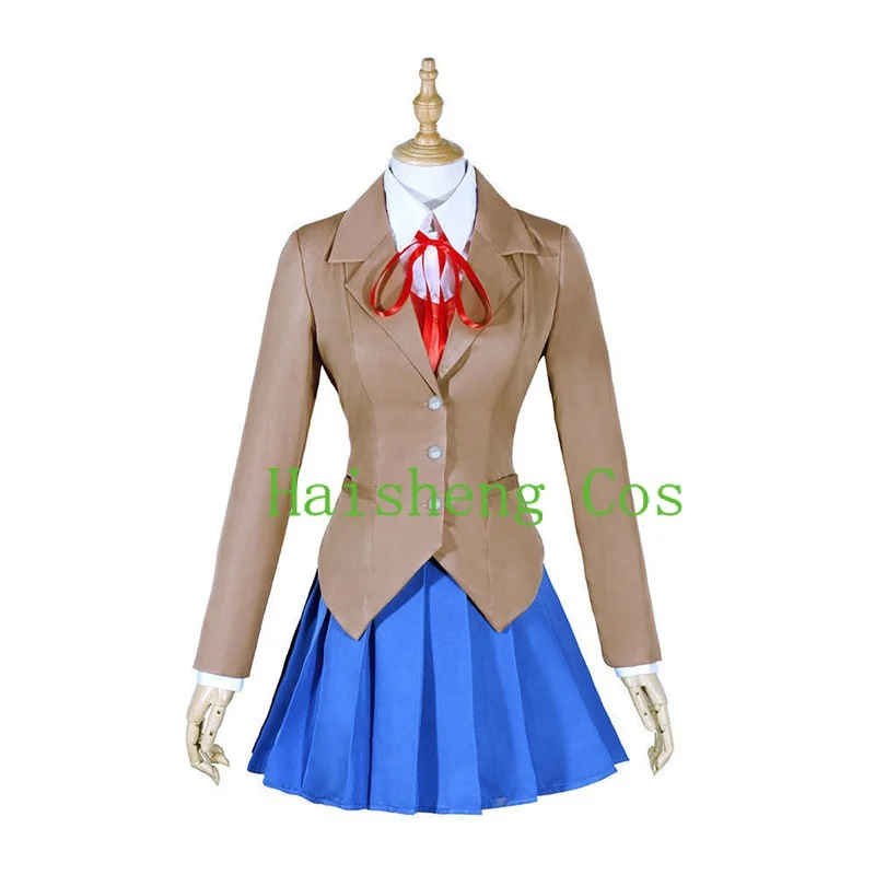 

Игра Doki Literature Club Monika Cosplay idea Yuri Natsuki костюм Школьная форма женские костюмы