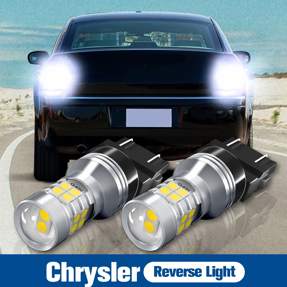 2pcs LED Reverse Light Backup Lamp 3157 3156 P27/7W P27W Canbus For Chrysler 300C 2004-2010 300M PT Cruiser Sebring 2007-2010