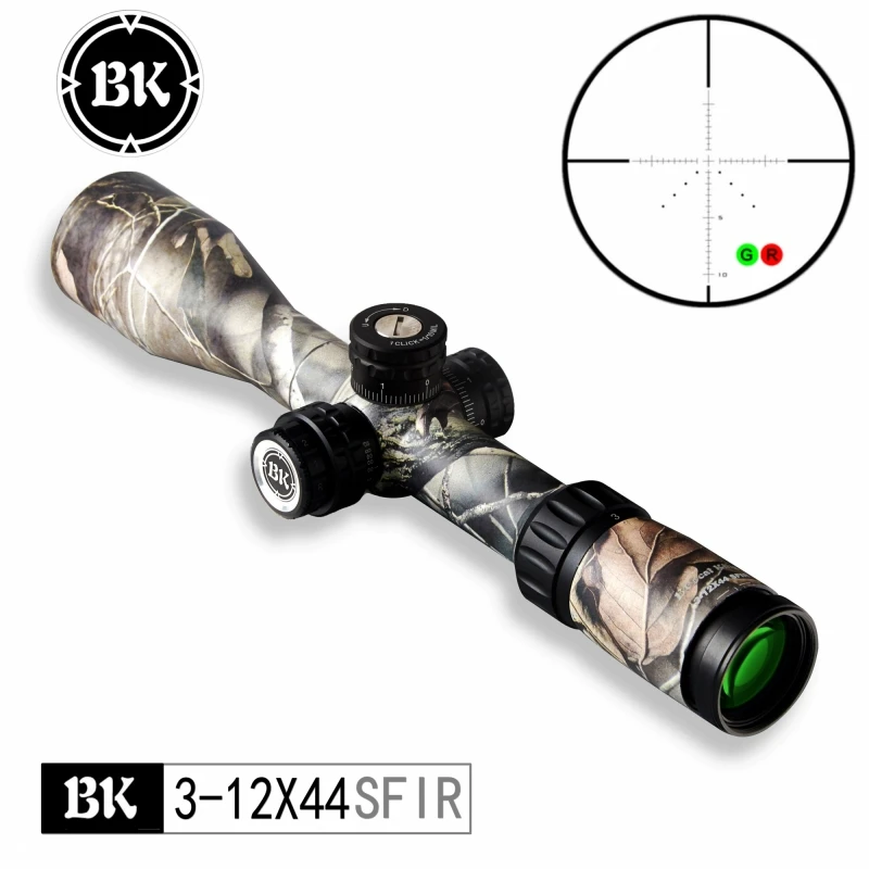 

Bobcat King 3-12X44 SFIR Камуфляжный внешний вид тактический Оптический Прицел Снайперская Охотничья винтовка прицел с пневматическим пистолетом