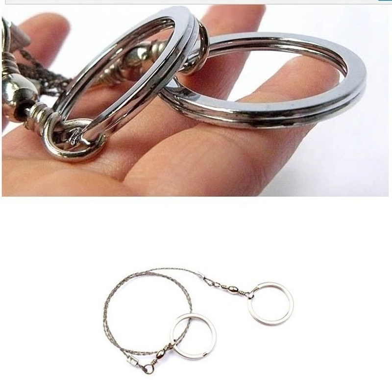 

Stainless Steel Rope Outdoor Camping Survival Wire Saw Emergency Survival Wire Saw Outdoor