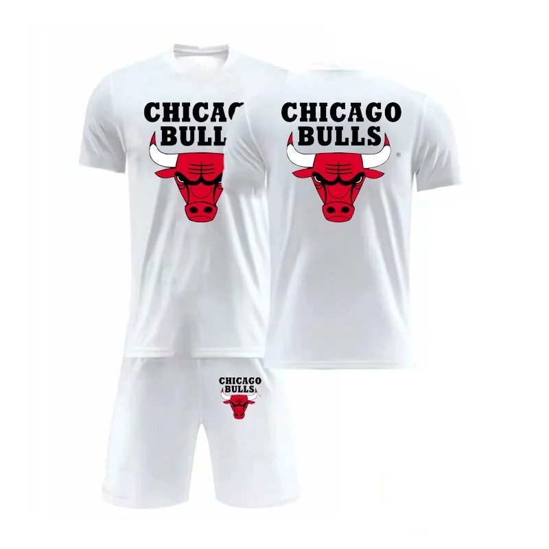 

2022 Popular New Season Basketball Team 4-12Y Boys Suit Training Wear Clothes 3D Print Children Summer Clothing Kids Top Tshirt