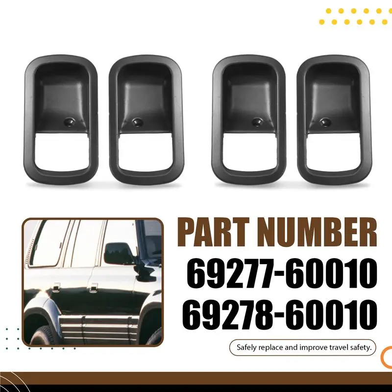 Фото Накладка внутренней дверной ручки для Toyota Land Cruiser LC80 1991-1997, Lexus LX450 1996-1997. Номера деталей: 69277-60010, 69278-60010. №3
