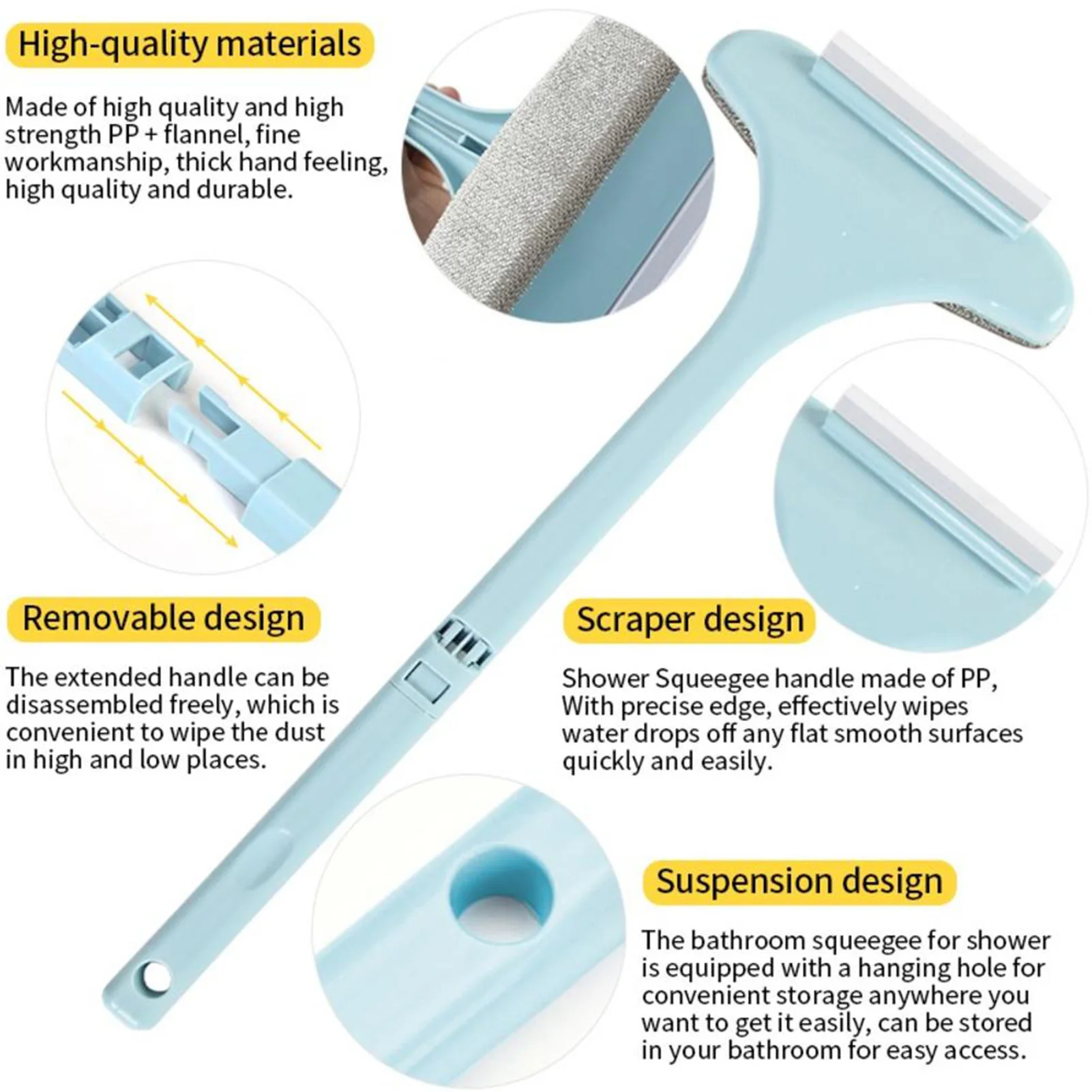 

Многофункциональная щетка для оконного экрана, двухсторонний очиститель стекла, скребок, средство для очистки от пыли в автомобиле, бытово...