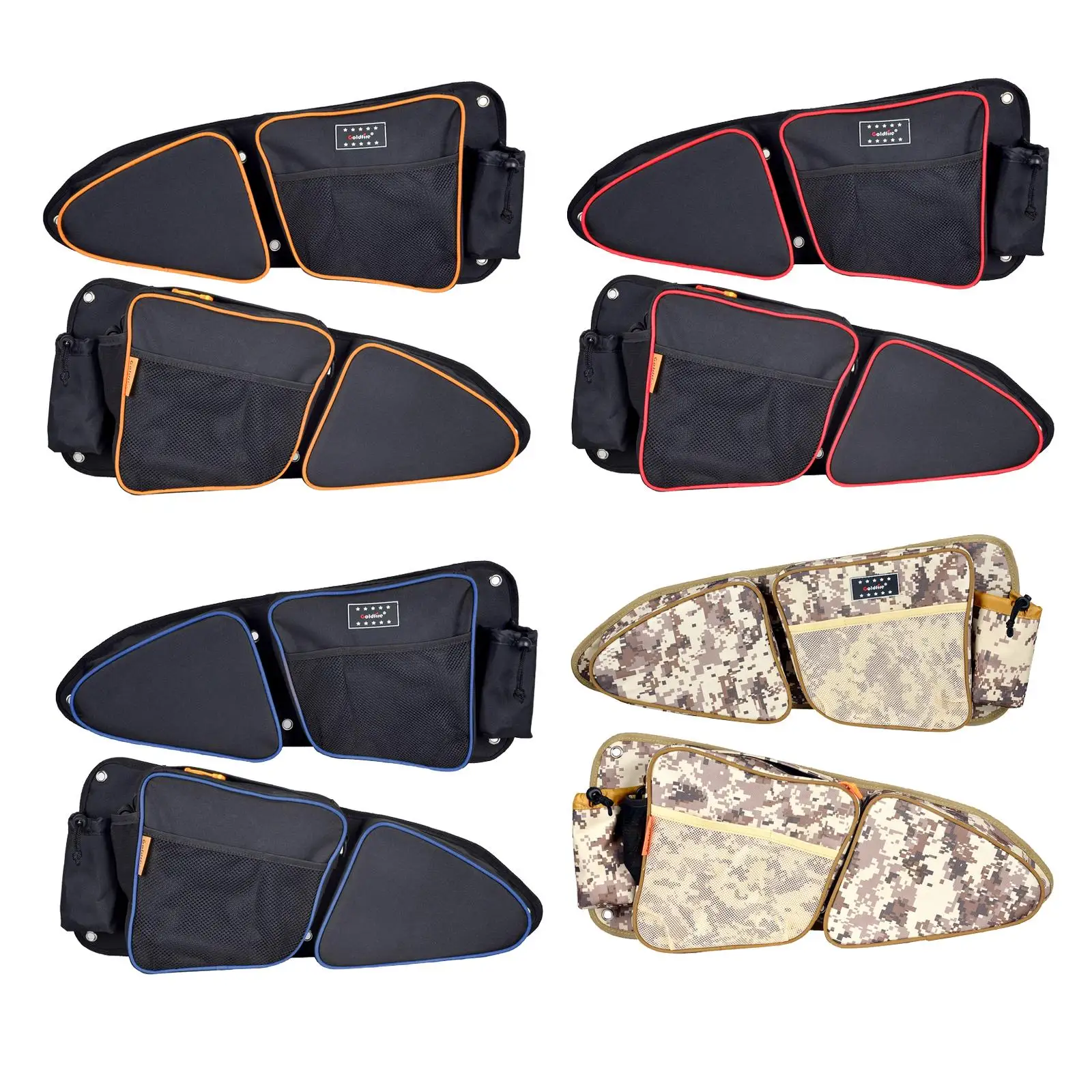 

Side Door Bags with Knee Protection Pad Front Left and Right Side Door Storage Bag Fits for Polaris RZR XP 1000 S900 Spare Parts