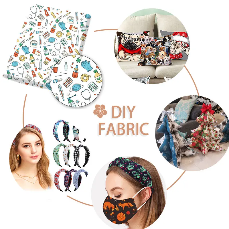 Cheer Bows медицинский тематический лист из полиэфирной хлопчатобумажной ткани