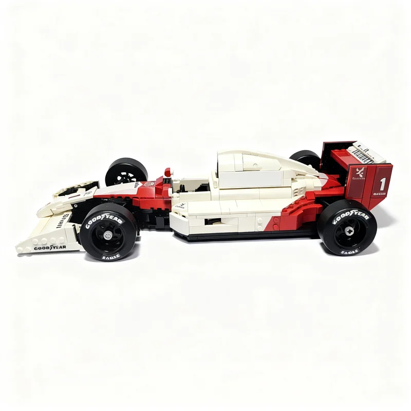Фото 806 деталей MOC Cars McLaren MP4 6 - Воспоминание об Айртоне Сенне, 3 модели строительных блоков, рождественский подарок, игрушки, архитектурный конструктор. №2