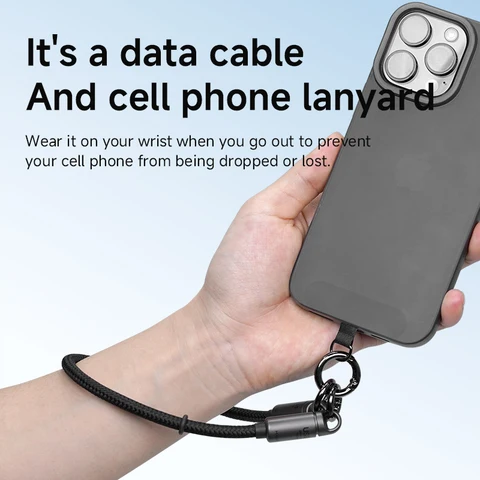 Hagibis USB4 Портативный шнур для телефона USB C к Type-C Кабель для запястья 240 Вт 80 Гбит/с для Thunderbolt 4/5 iPhone 17 Pro SSD