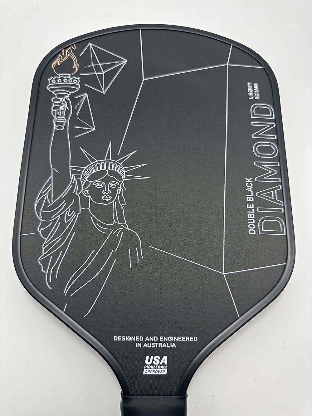 Термоформовочное весло для пиклбола USAPA Standard Approved Double Black Diamond Liberty RC 16 мм