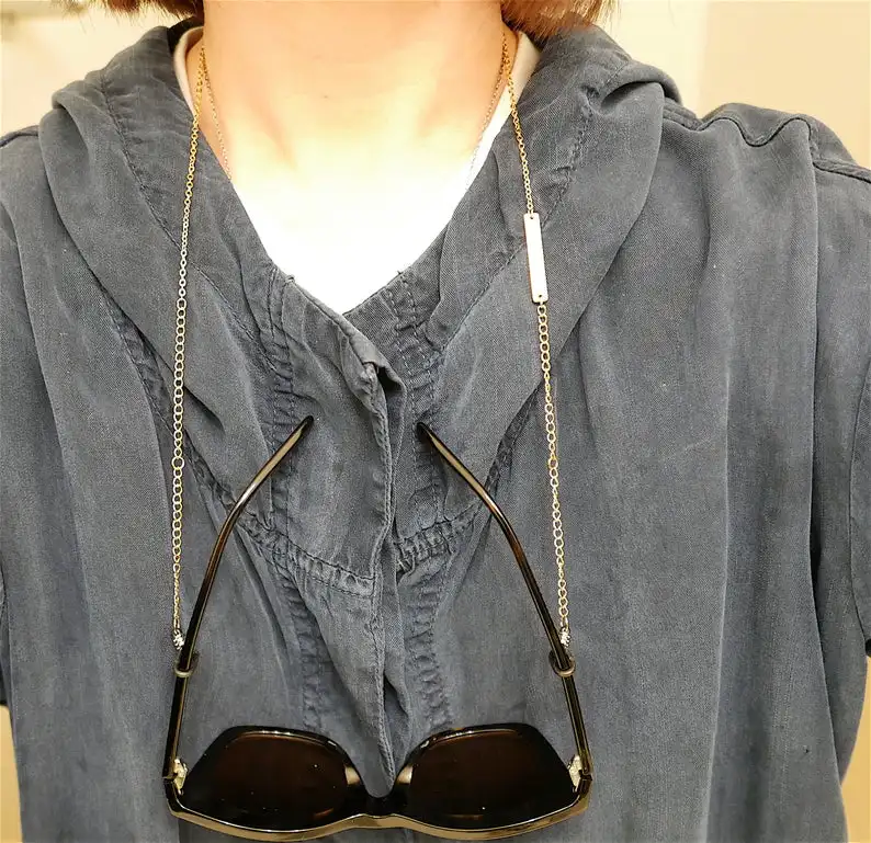 

Custom Men Women Name Chains for Sunglasses Mask Stainless Steel Glasses Rope Eyeglass Strap Personalized Jewelry