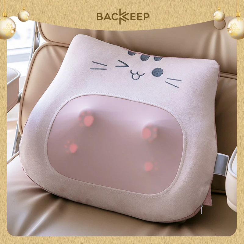 Электрическая массажная подушка в форме котенка