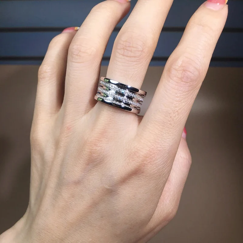 Модное роскошное изящное ювелирное изделие из стерлингового серебра