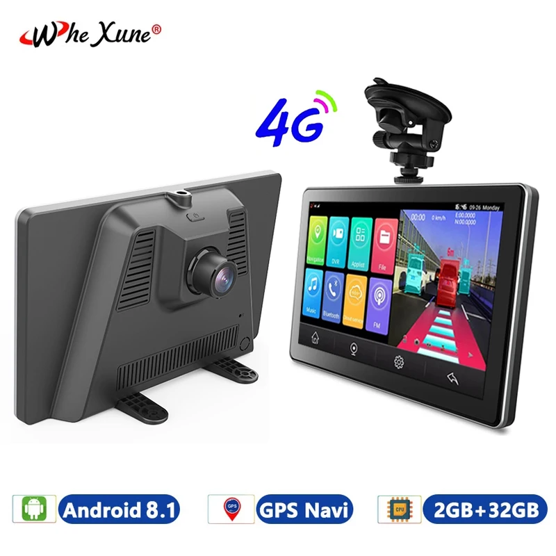 

7" Mirror 4G Android 8.1 Car DVR Cameras ADAS Dashboard GPS Navigation 1080P Dual Lens Night Vision Auto Video Recorder Dash Cam