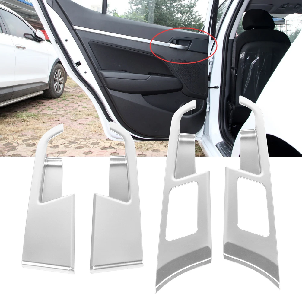 4 шт./компл. ABS Внутренняя дверная ручка Крышка Накладки Наклейка Подходит для HYUNDAI