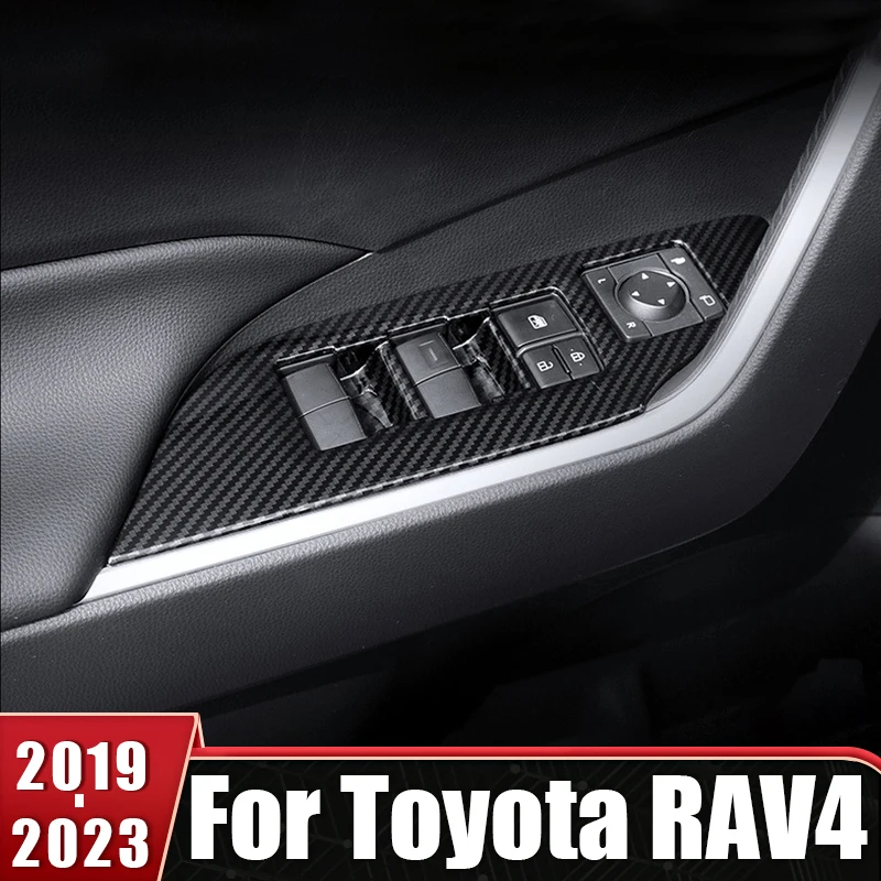 

Переключатель ABS для двери и окна, панель подлокотника для Toyota RAV4 XA50 2019 2020 2021 2022 RAV 4, аксессуары для интерьера автомобиля