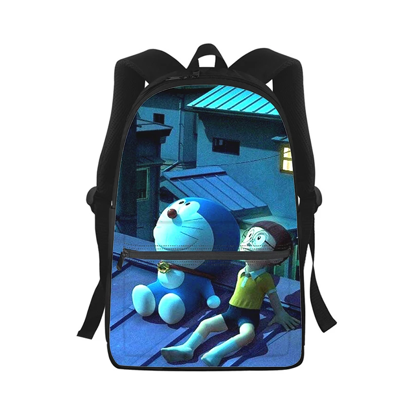 Doraemon Manga Anime Men Women Backpack 3D Print Fashion Student School Bag Laptop Backpack Kids Travel Shoulder Bag