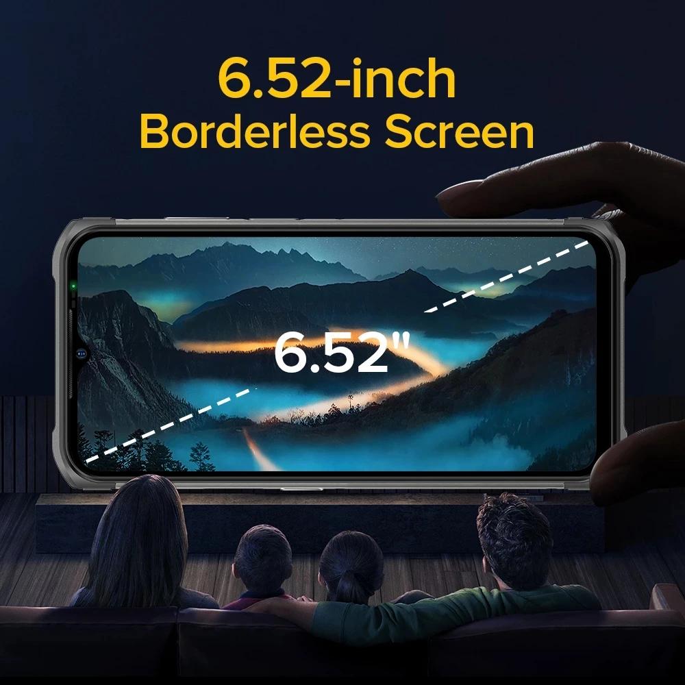 Ulefone Armor 12 5G Rugged Waterproof CellPhone Android 11 8G 128GB Mobile Phone 6.52 Inch Smartphone 5180mAh Global Version NFC