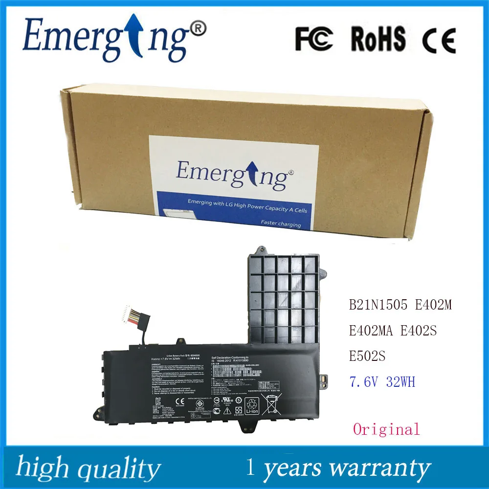 Аккумулятор B21N1505 для ноутбука ASUS E402M E402MA E402S E502S, 7,6 В, 32 Вт/ч