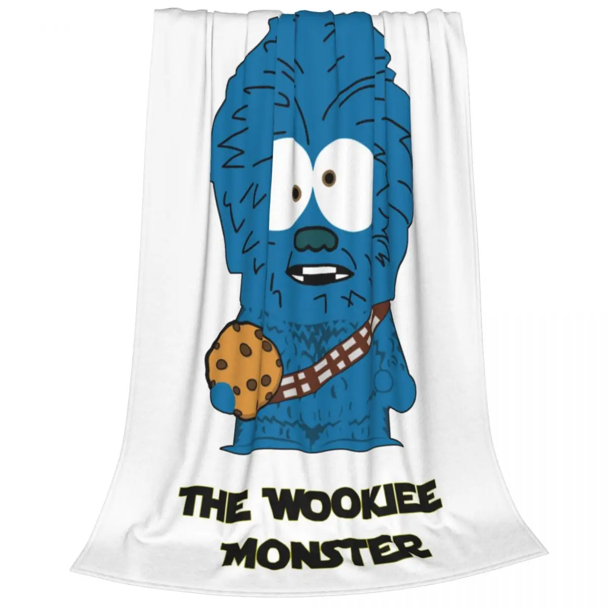 Одеяла The Wookiee Monster Улица Сезам Cookie фланелевое дышащее одеяло для кресла