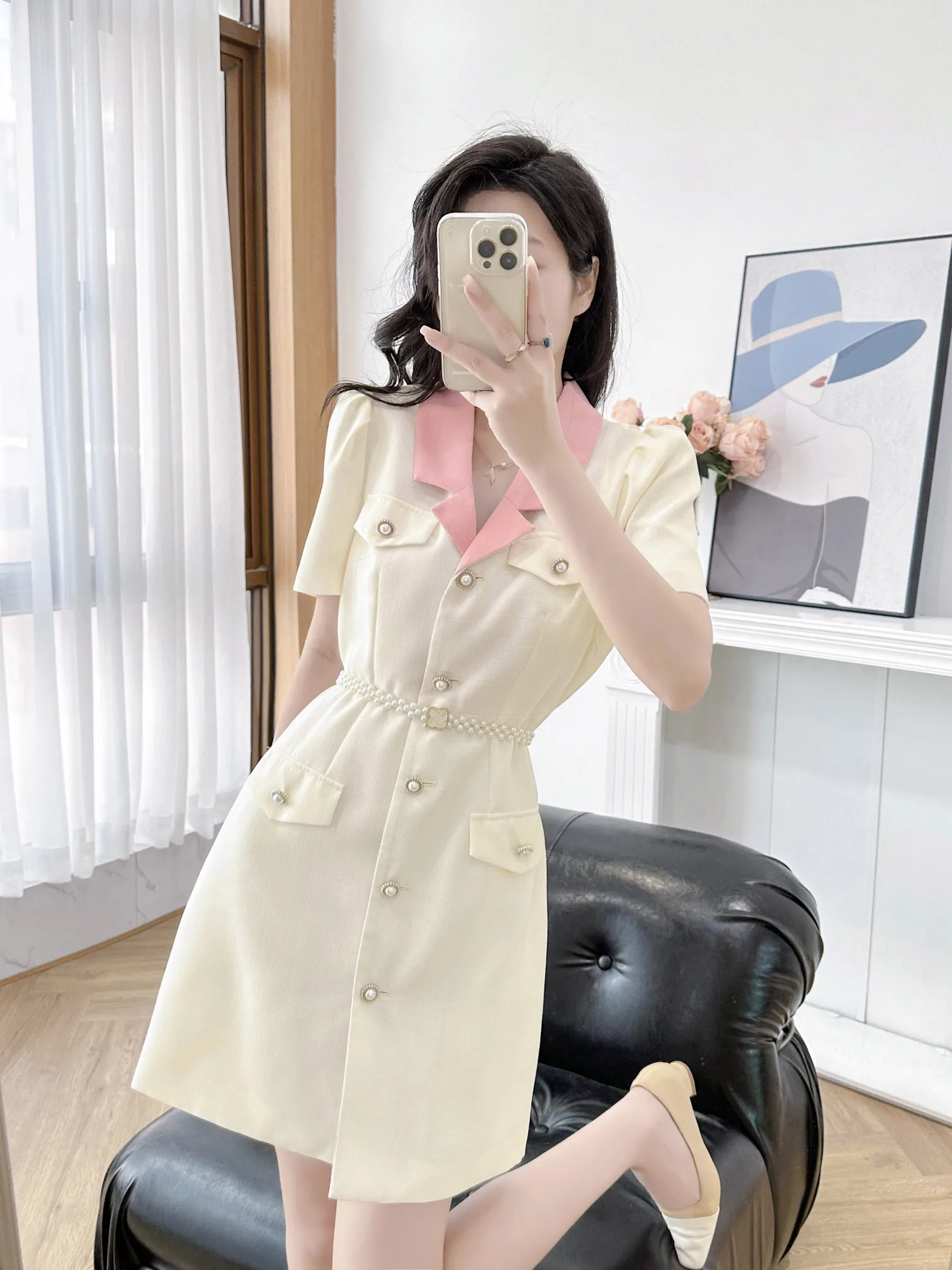 

2023 Женская одежда для отдыха шоу тонкое платье 0818