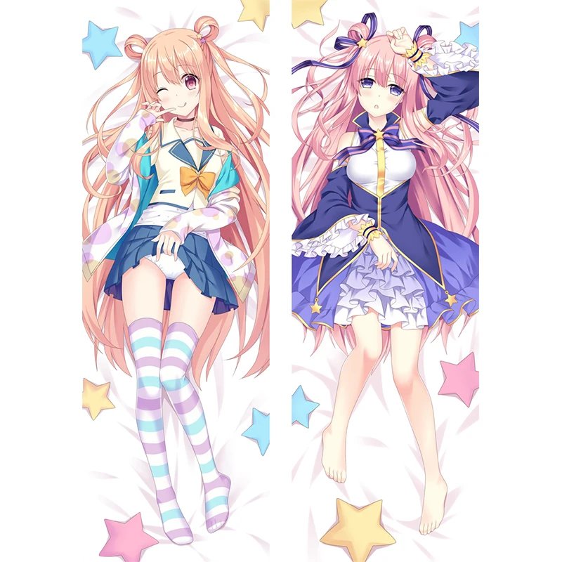 

Новый дизайн, Наволочка на длинную подушку принцессы Redive Hatsune теплый чехол с двусторонним принтом на талии