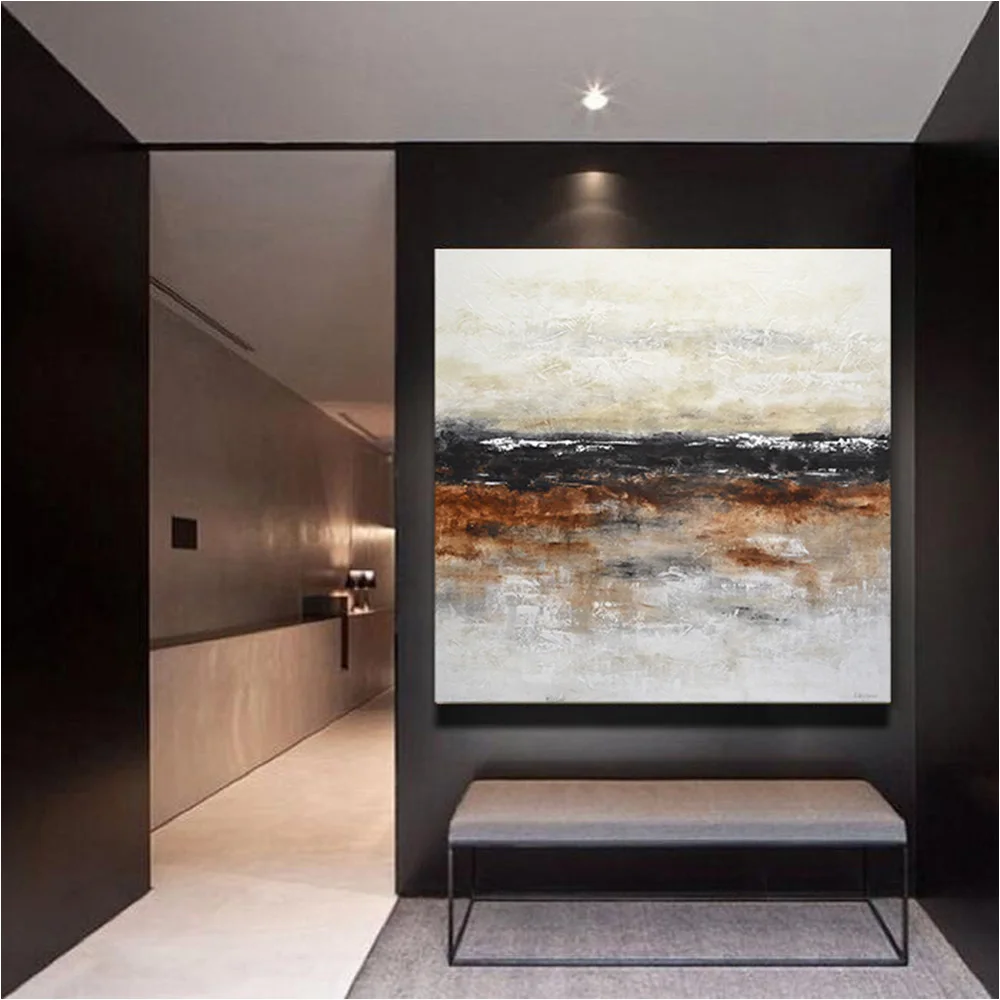 

Large Abstract Oil Painting Handmade Cuadros Decoraction Office On Canvas Original Abstract Textured Art Hand Painted