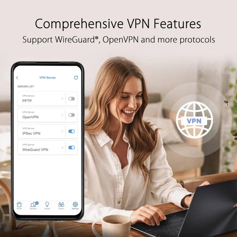 Трехдиапазонная сетка Wi-Fi 6 для ASUS ZenWiFi AX6600 (XT8 2PK) -покрытие всего дома до 5500 кв.