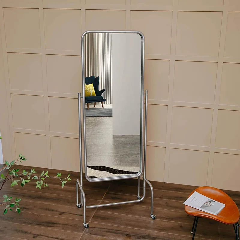 Зеркало для магазина одежды полноразмерный бытовой шкив мобильный пол из