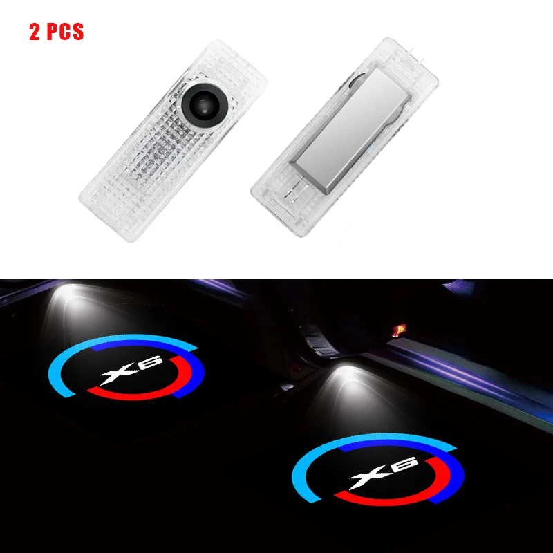 

2Pcs LED Car Door Welcome Lights Logo Projector for BMW X6 E71 E72 Ghost Shadow Lamp Courtesy Light Auto Decorative Accessories