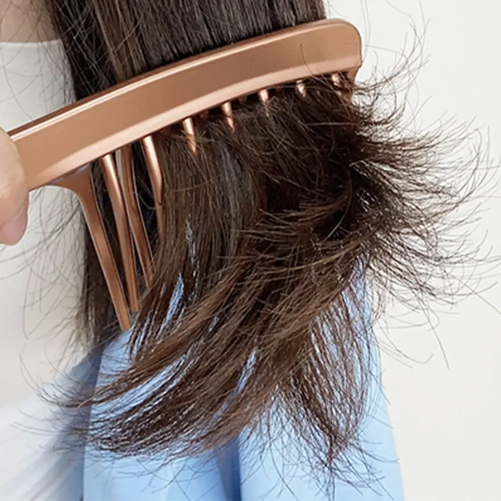 Красота пушистая двухрядная расческа для волос прочная вьющаяся щетка с