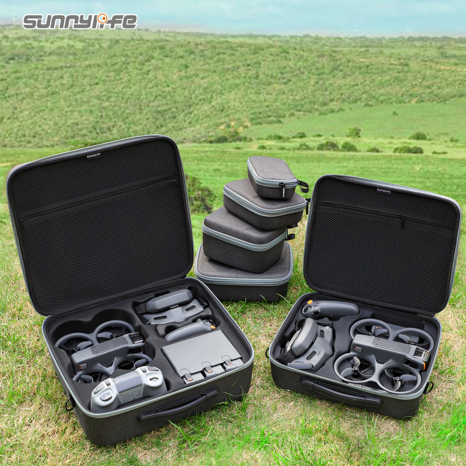 Фото Сумка для хранения DJI Avata 2, чехол для очков 3, портативная сумка для переноски DJI Avata 2, комплект аксессуаров FPV, сумка на плечо №1