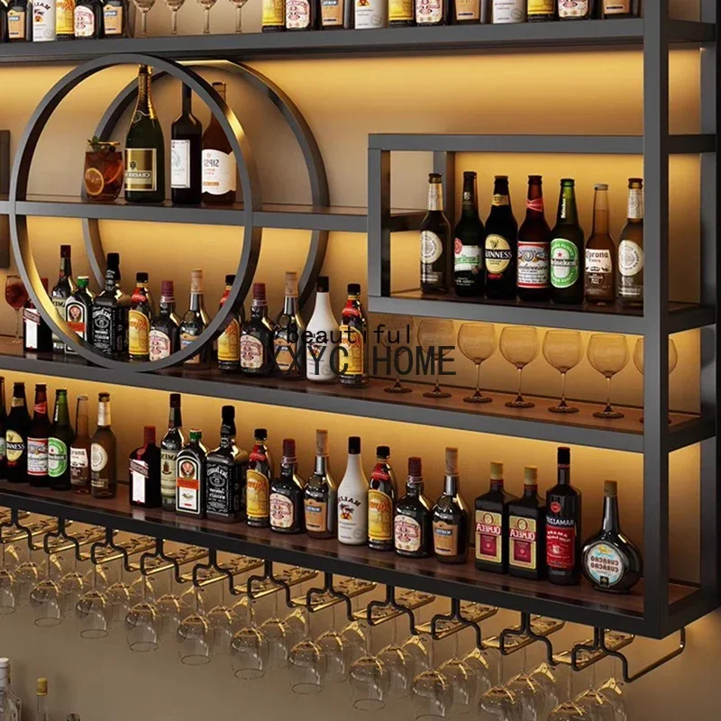 Розничная винная полка для ресторана традиционная уникальная настенная витрина