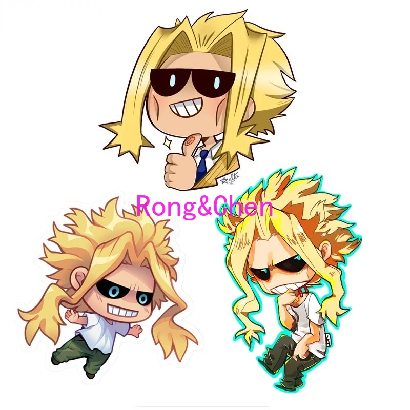 

Rongchen Trading Car Sticker for My Hero Academia All Might Chibi Road Bike Decal Waterproof Motorcycle Car Accessories PVC
