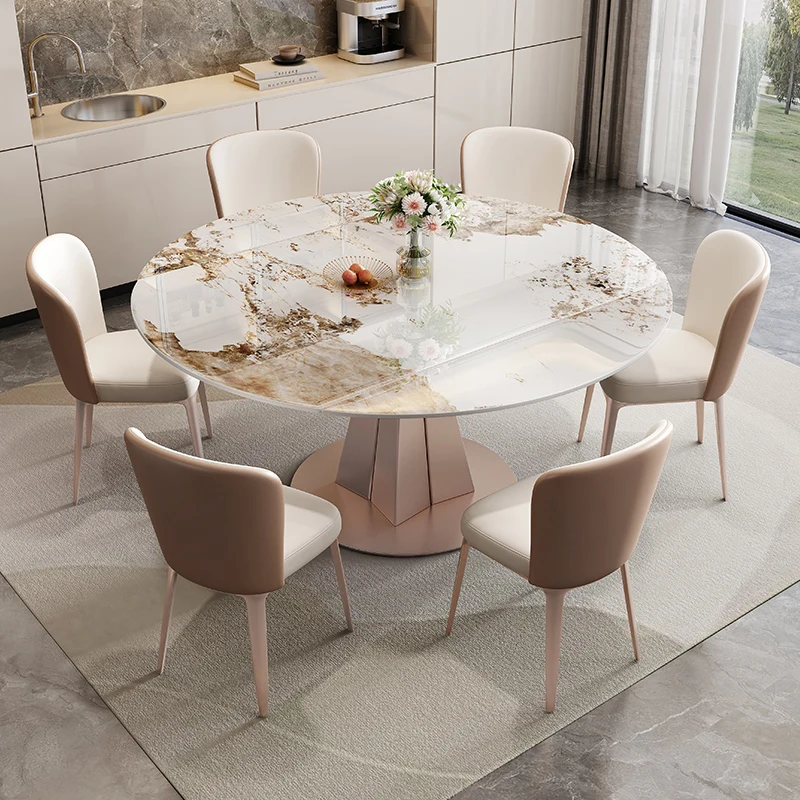 

Dinette Kitchen Island Table Foldable Dining Round Dinner Coffee Tables Living Room Center Garden Mesa Cocina Salon Furniture