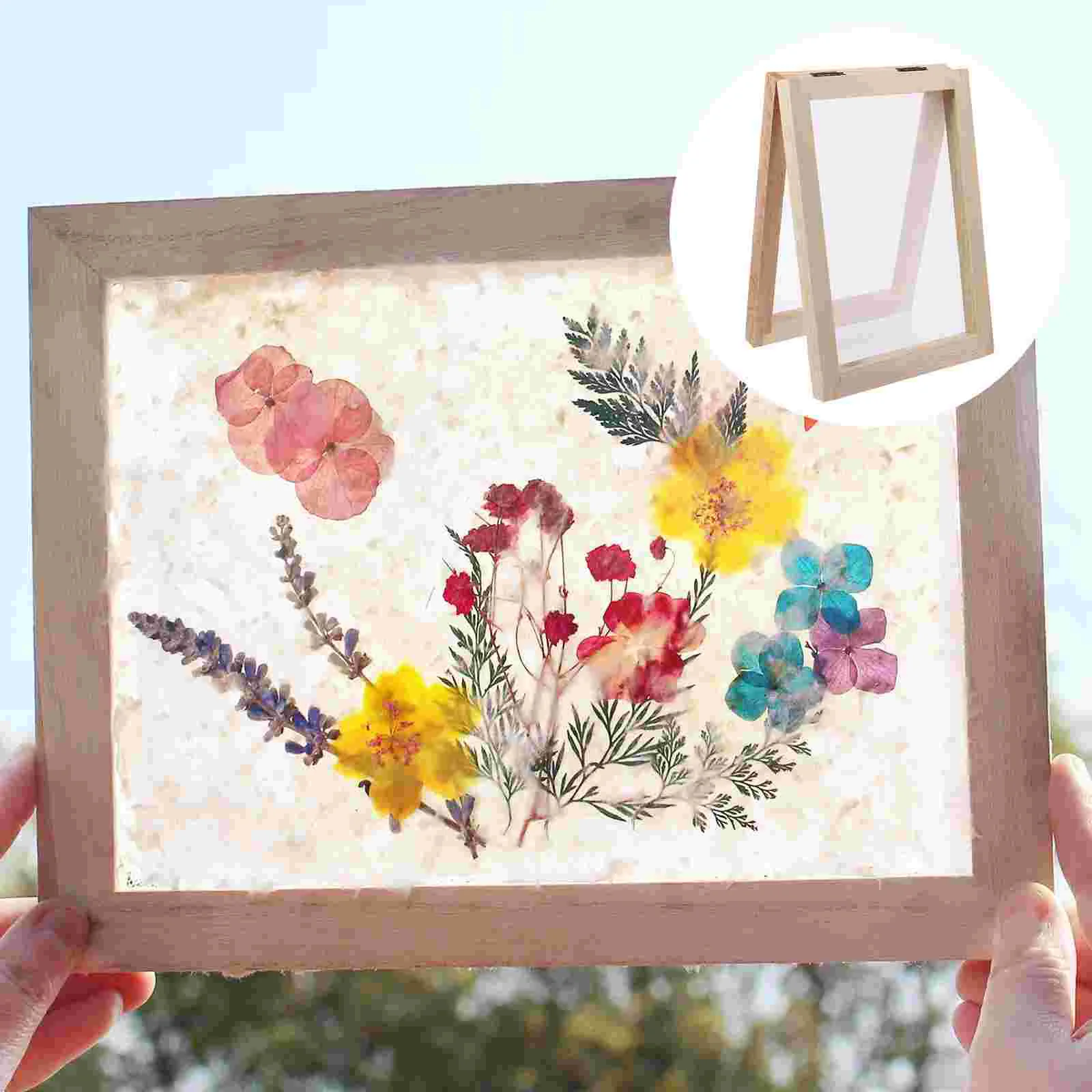 

Double Paper Frame DIY Making Printing Screen Craft Tools Wooden Papermaking Mesh