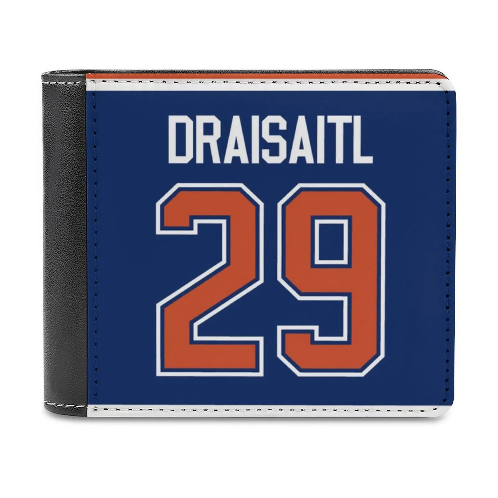 

Leon Draisaitl домашняя трикотажная задняя часть, кожаные мужские кошельки с рисунком, Лидер продаж, новый мужской кошелек, трендовый кошелек для карт