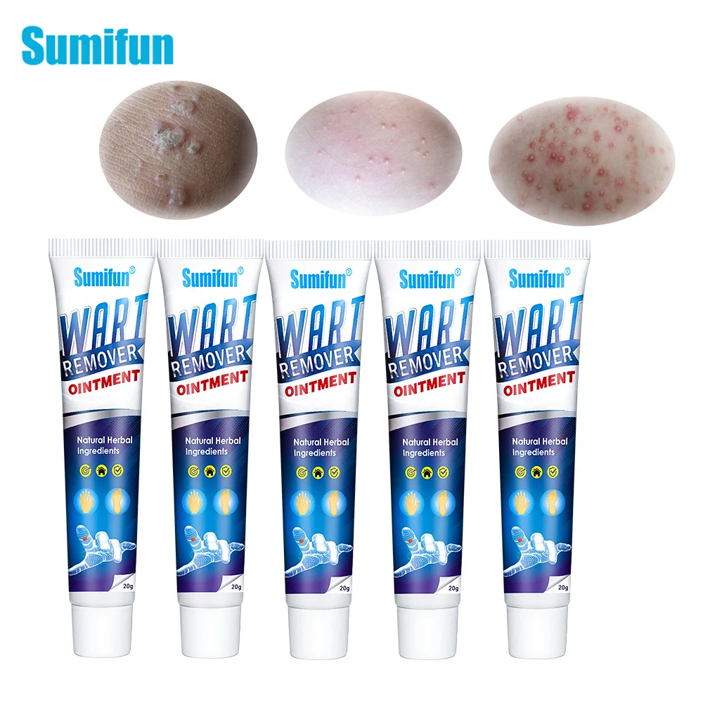 

1/2/3/5 Pcs Sumifun Wart Remover Cream Relieve Pain From Genital Warts Flat Warts Herpes Skin Care Antibacterial Medical Plaster
